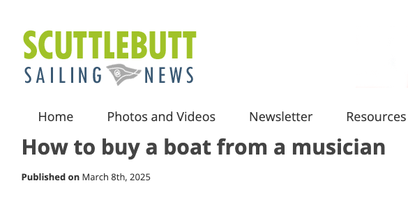 What does it take to buy a boat from a musician?